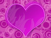 Pink Love heart Wallpaper free download for deskop