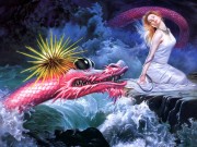 Fantasy Desktop Wallpapers Dragon Girl